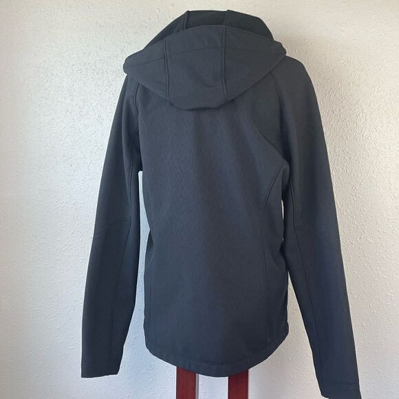 Kirkland Black Hooded Full Zip Jacket Size L EUC - Picture 4 of 6